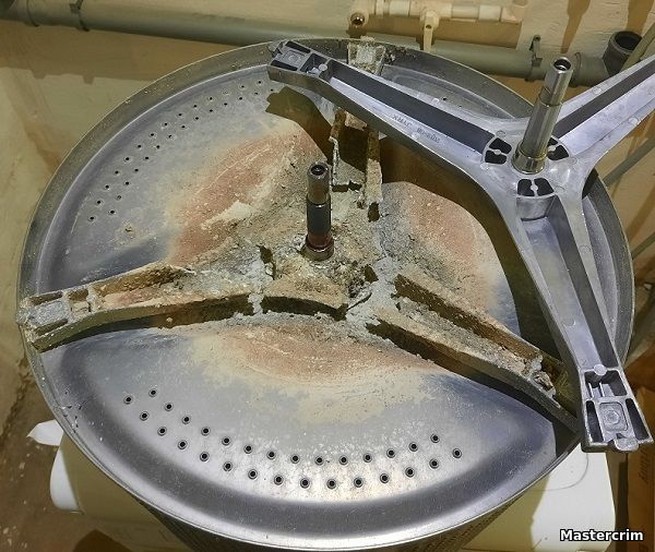 Разрушение крестовины барабана стиральной машины LG