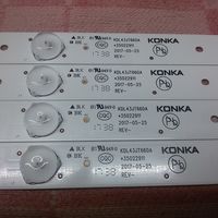 Комплект подсветки LED телевизора DEXP, UE43D9100K, konka KDL43JT660A *35022911 Б/У компл. 4шт.