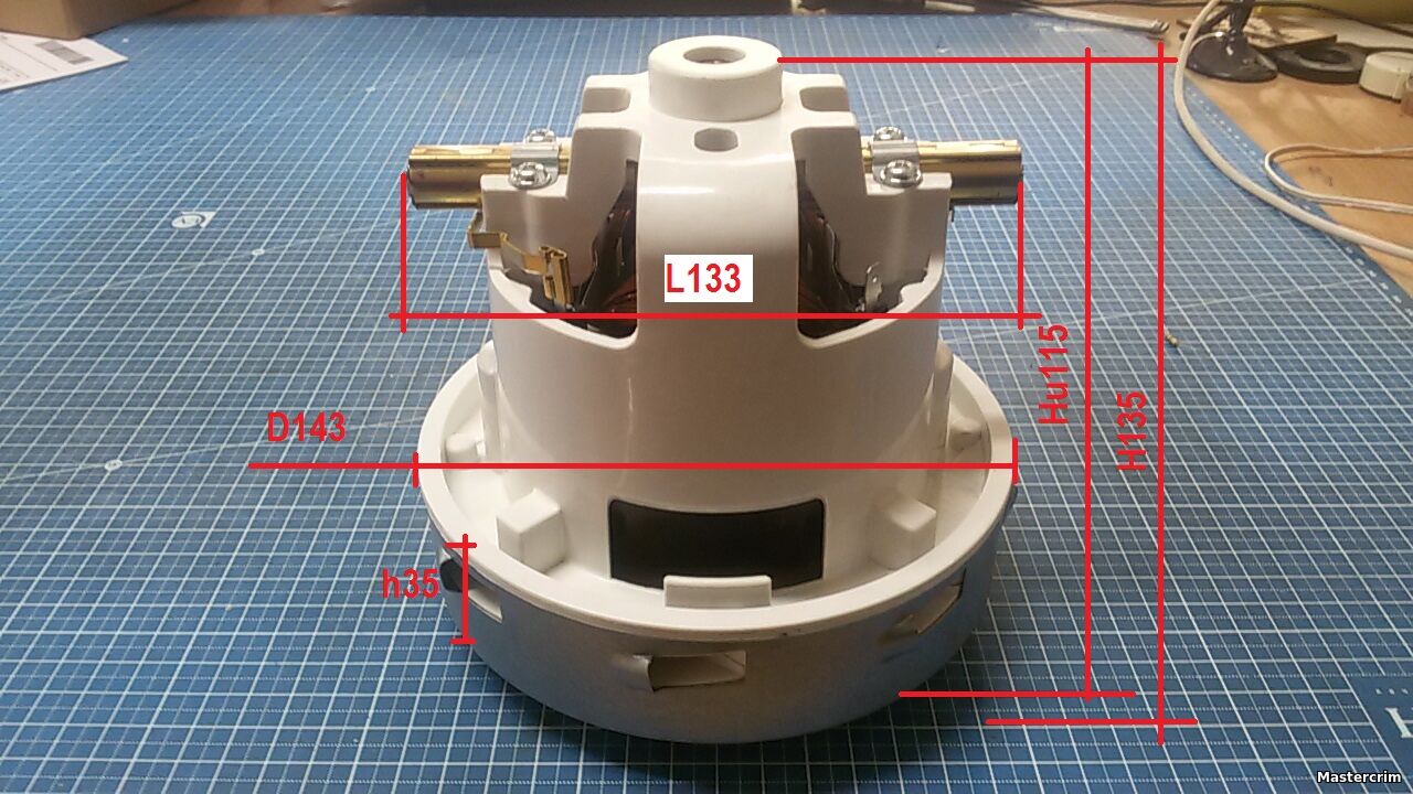 Мотор, двигатель, моющего пылесоса Karcher 1400W D143 H135 PR-DW-66, аналог 64902150, 6.490-215.0 E063700003, 11me65