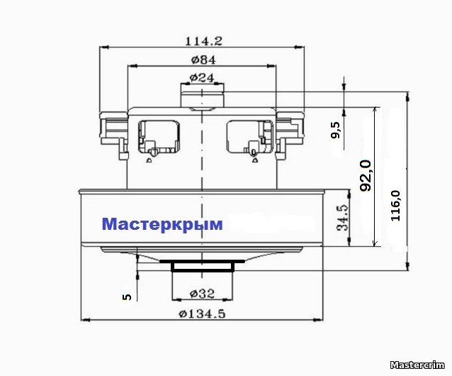 Мотор пылесоса Samsung, 1800W